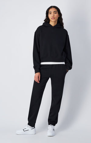 Pantalón de chándal de felpa con puños elásticos