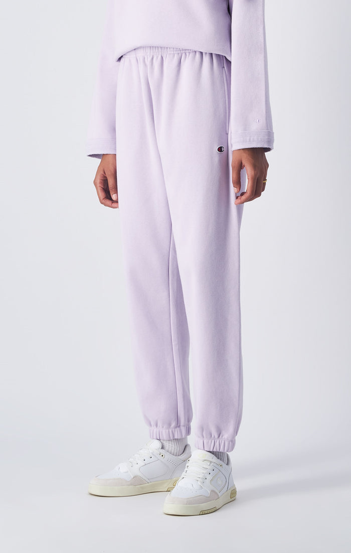 Pantaloni joggers in felpa con elastico alla caviglia