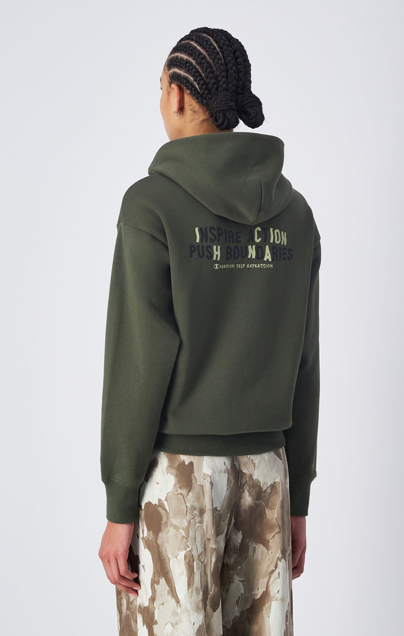 Sweatshirt à capuche en molleton issu du recyclage circulaire