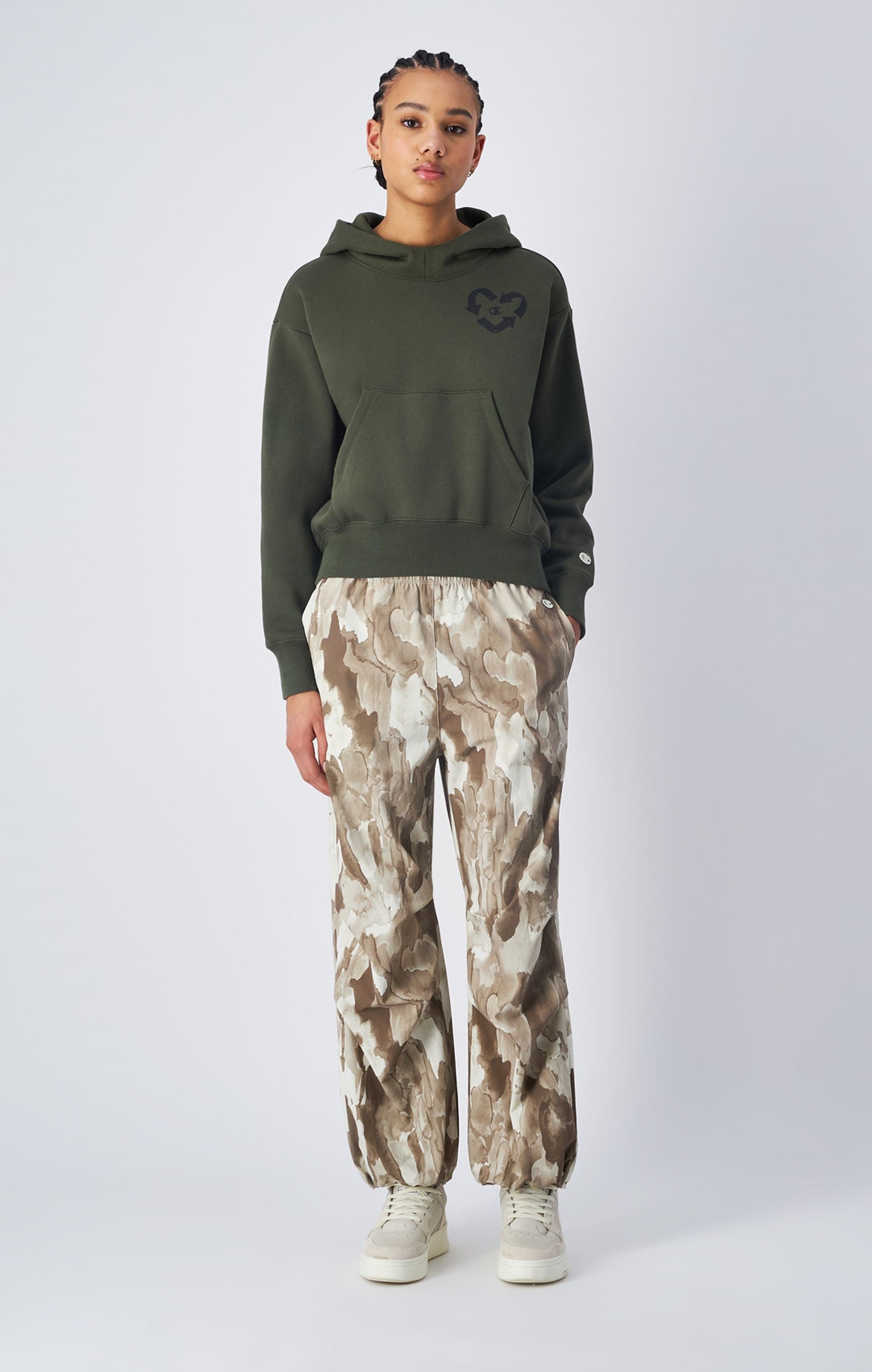 Hoodie aus Fleece aus Kreislaufwirtschaft