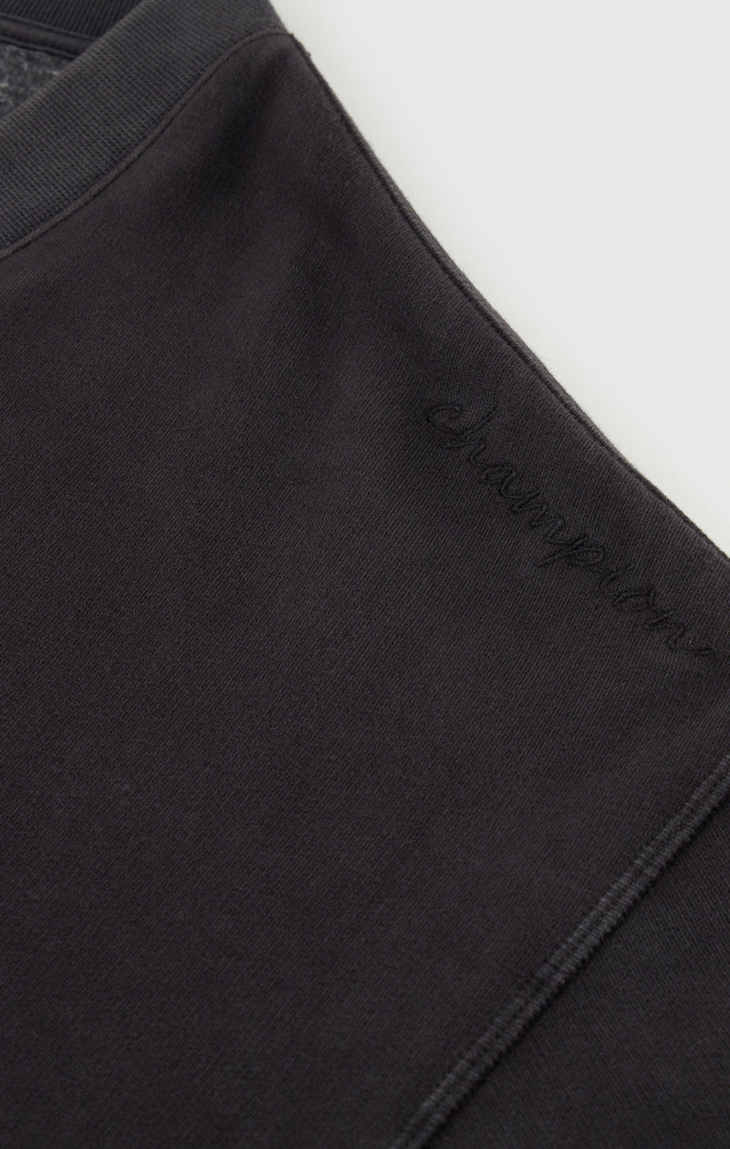 Felpa pullover con collo a V e lavaggio vintage