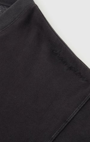 Felpa pullover con collo a V e lavaggio vintage