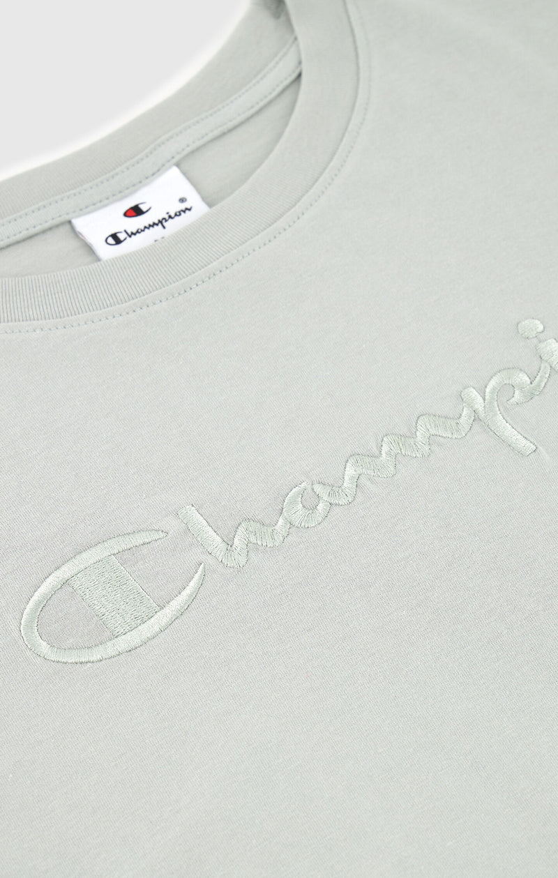 T-Shirt aus Jersey mit großem Ton-in-Ton Logo
