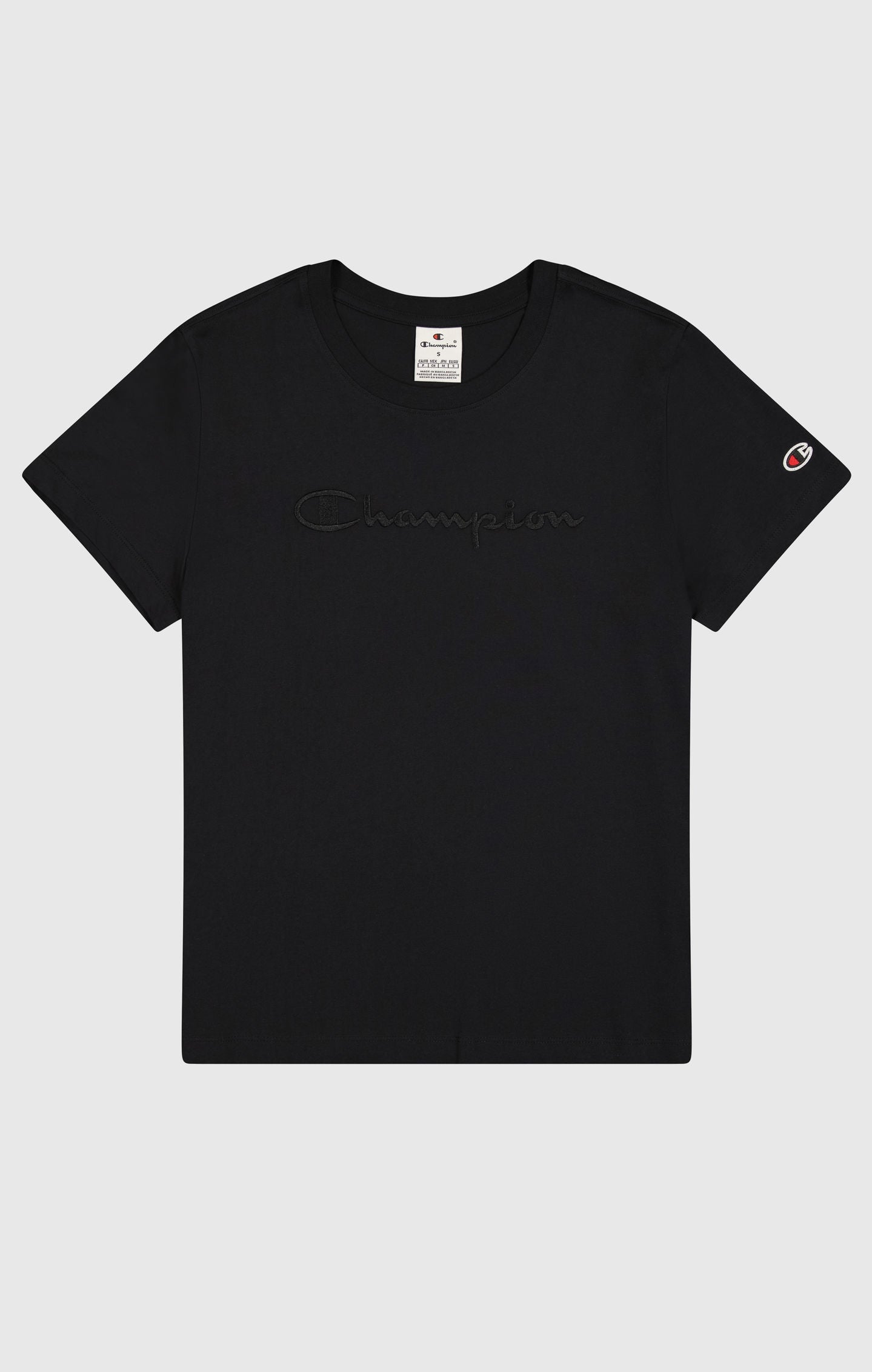 T-Shirt aus Jersey mit großem Ton-in-Ton Logo