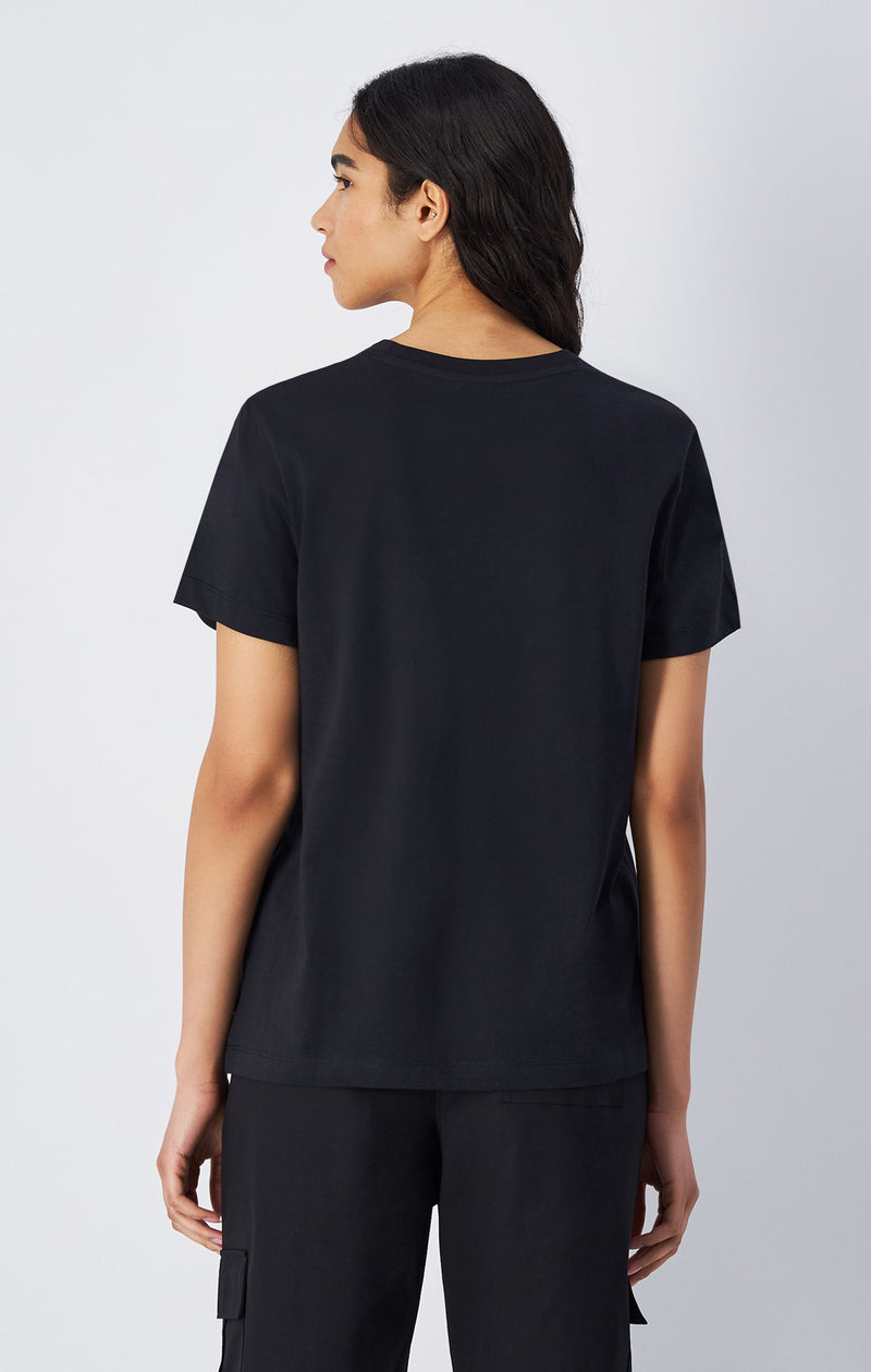 T-shirt en jersey avec grand logo ton sur ton