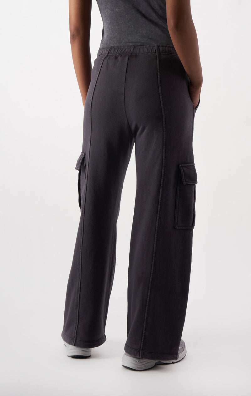 Hose Time Capsule für Damen mit weitem Bein mit Washed-Effekt