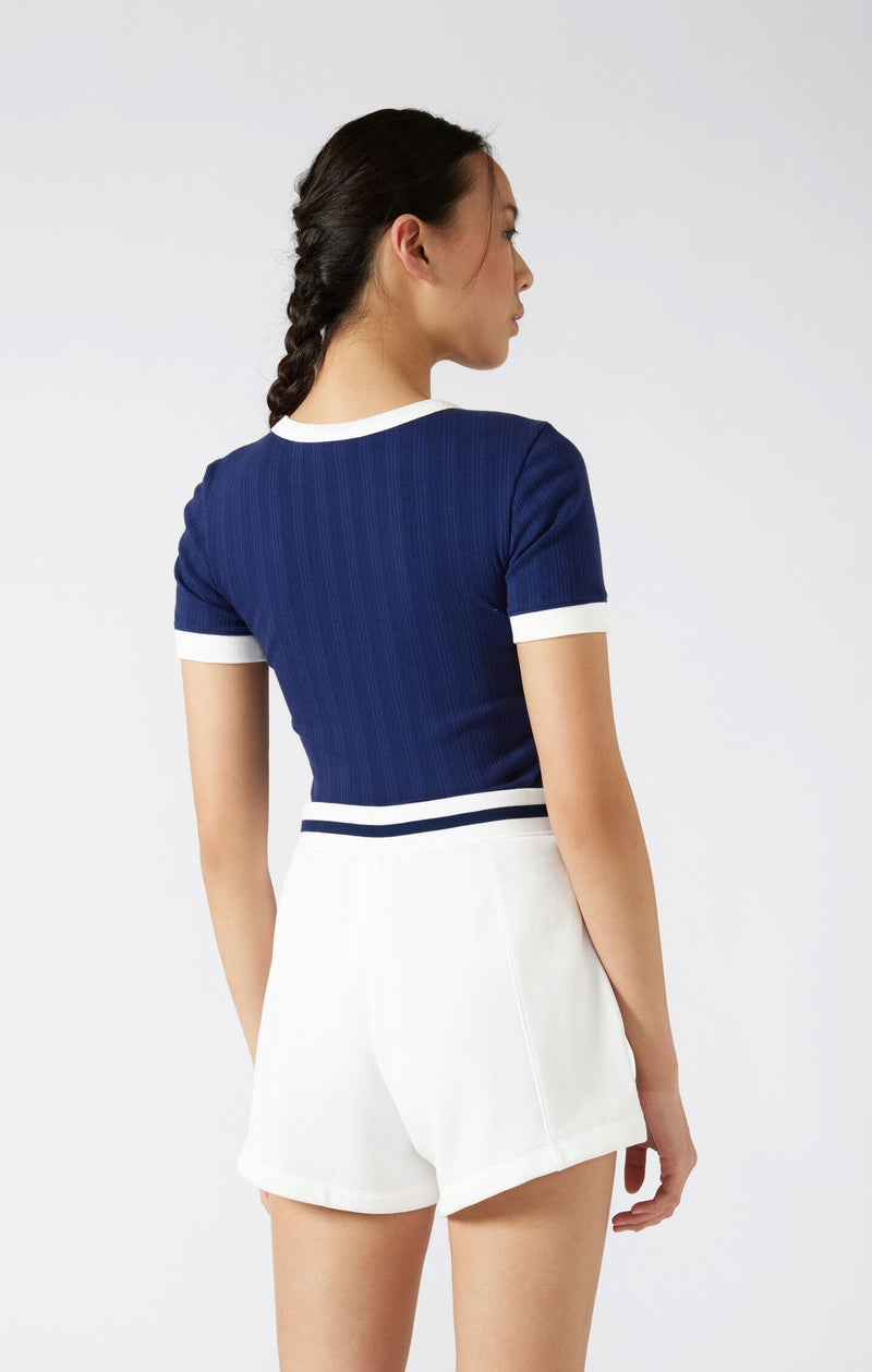 Vom Tennis inspiriertes T-Shirt für Damen