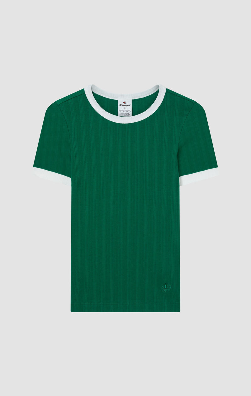 T-shirt à liserés inspiration Tennis - Femmes