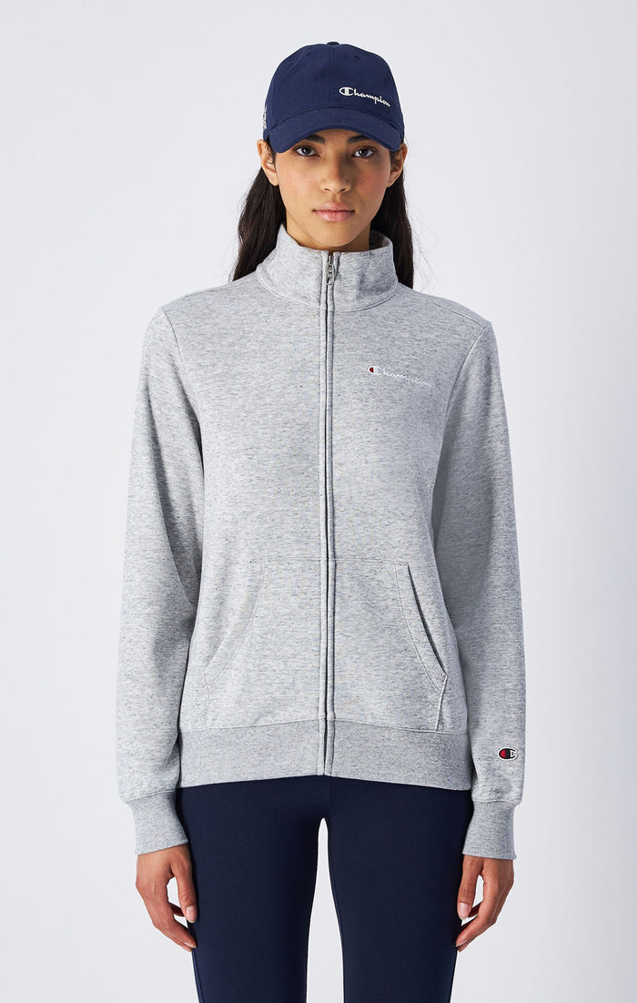 Felpa Leggera con Cerniera Integrale Slim Fit Da Donna