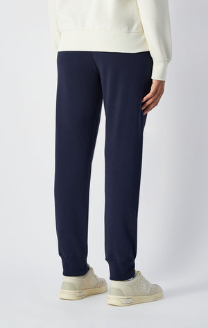 Pantalon Léger Coupe Slim avec Bas à Cordon de Serrage Femme