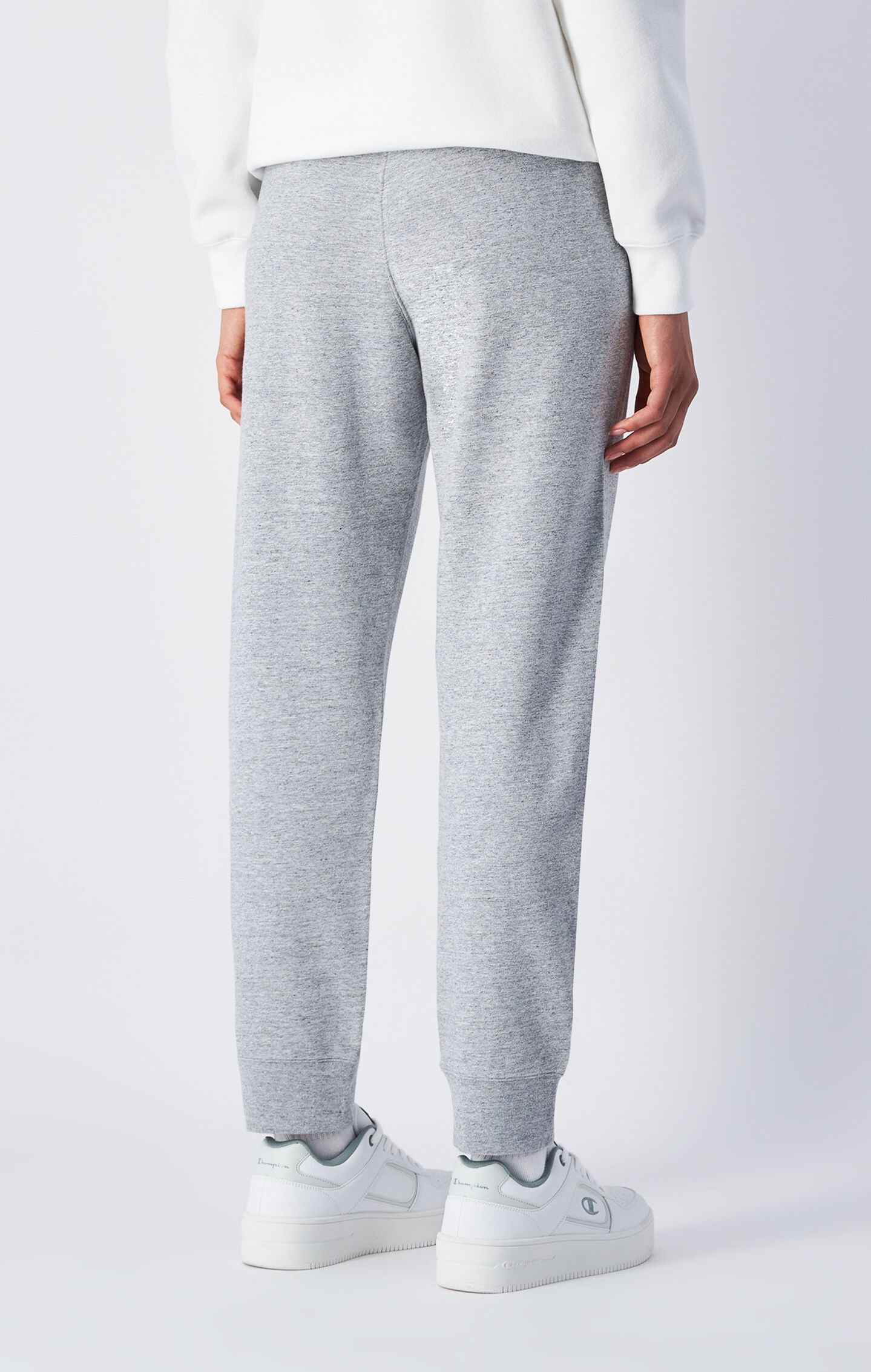 Pantalon Léger Coupe Slim avec Bas à Cordon de Serrage Femme