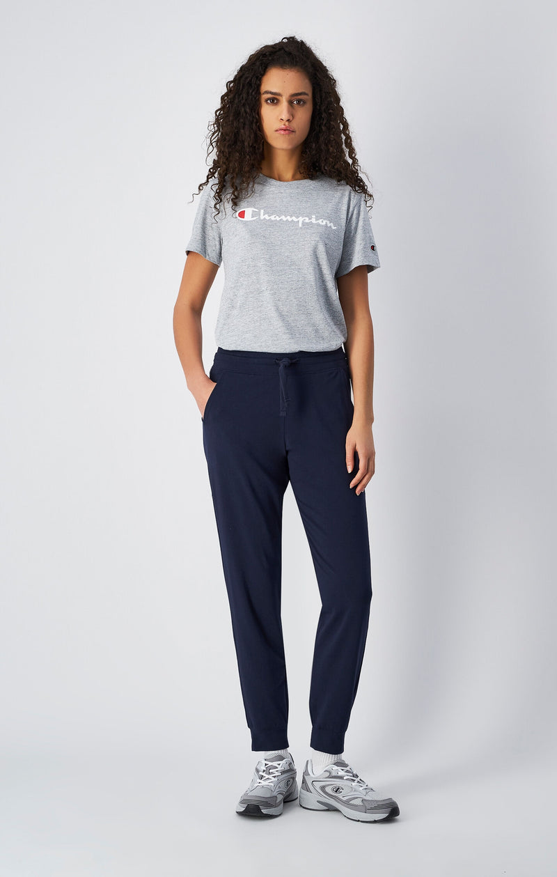 Pantaloni Donna Slim Fit con Polsino a costine Icons