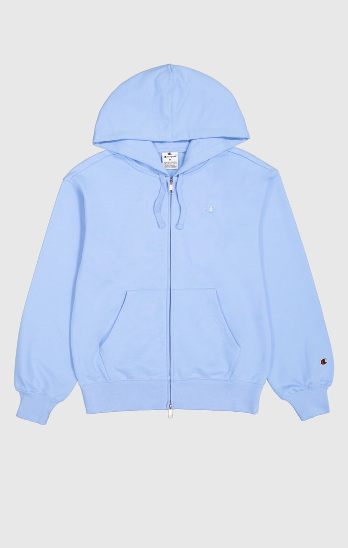 Sweat à Capuche Léger Zippé avec Logo C Ton sur Ton Femme