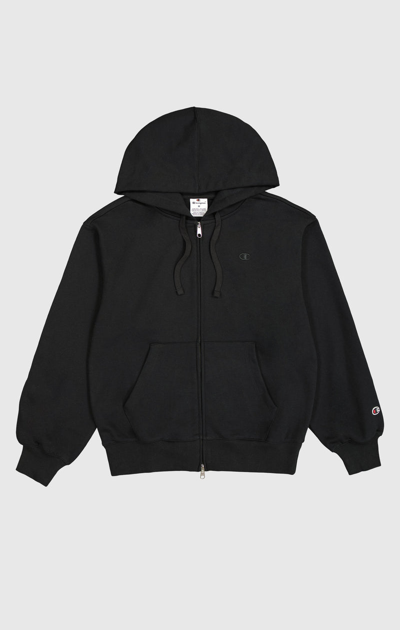 Women's Lightweight Full-Zip Hoodie with Tone-on-Tone C Logo