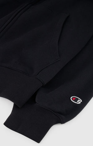 Women's Lightweight Full-Zip Hoodie with Tone-on-Tone C Logo