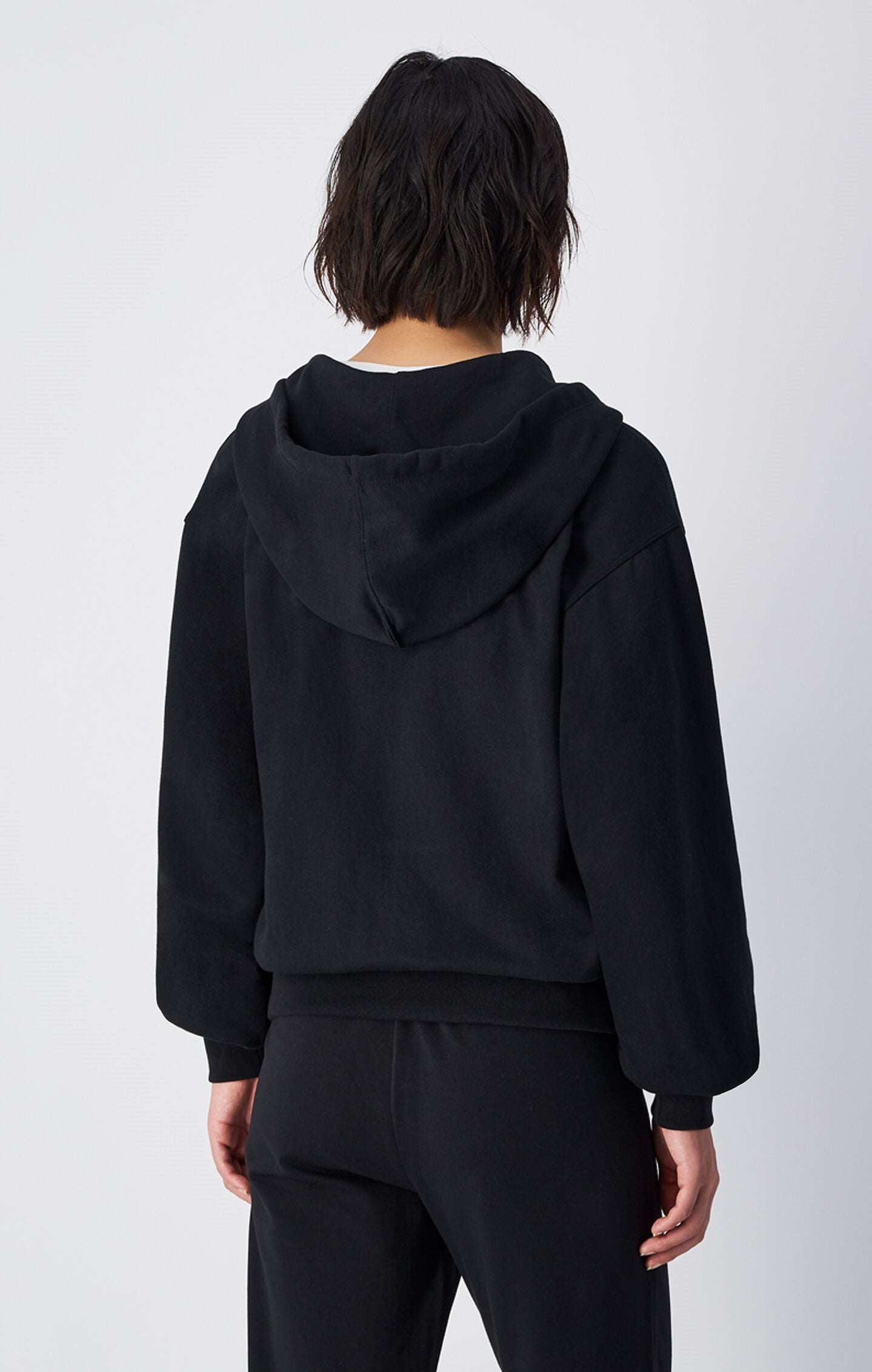 Women's Lightweight Full-Zip Hoodie with Tone-on-Tone C Logo