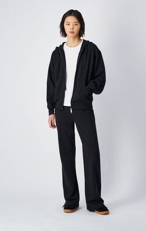 Women's Lightweight Full-Zip Hoodie with Tone-on-Tone C Logo