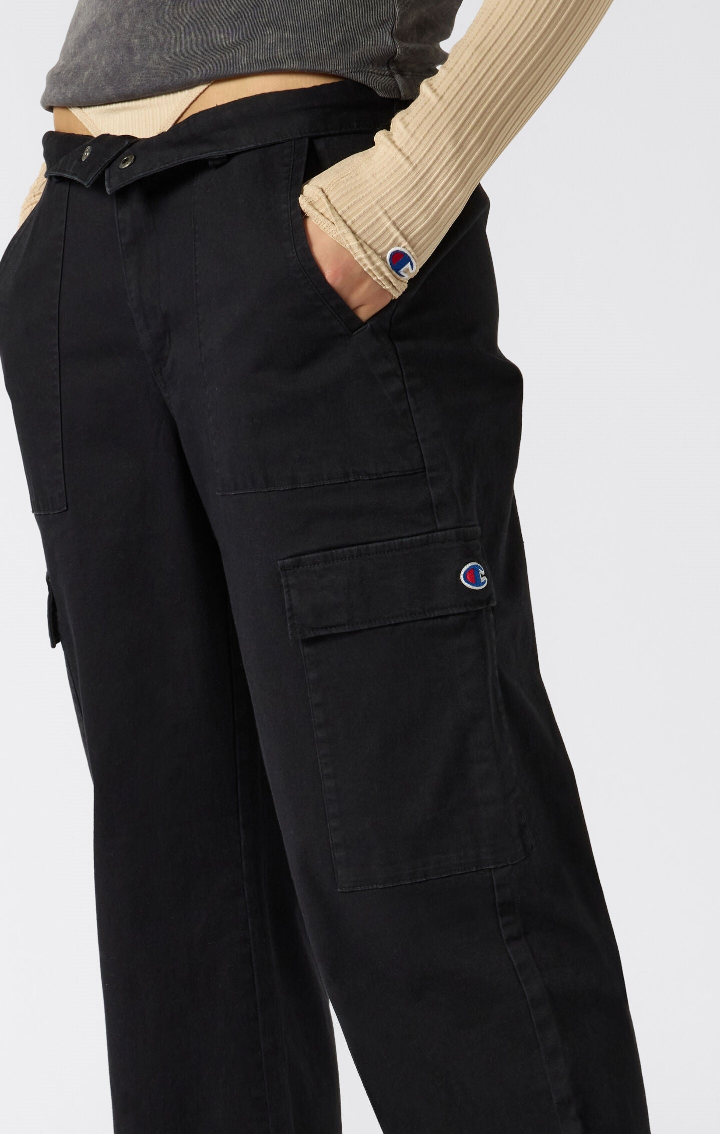 Pantalon cargo tissé Time Capsule délavé - Femmes