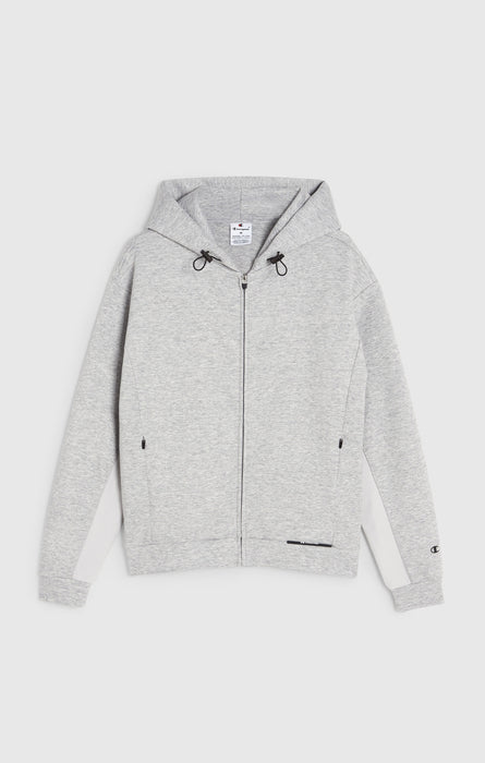 Women's Hooded Zip Sweatshirt in Stretch Nylon C-Tech
