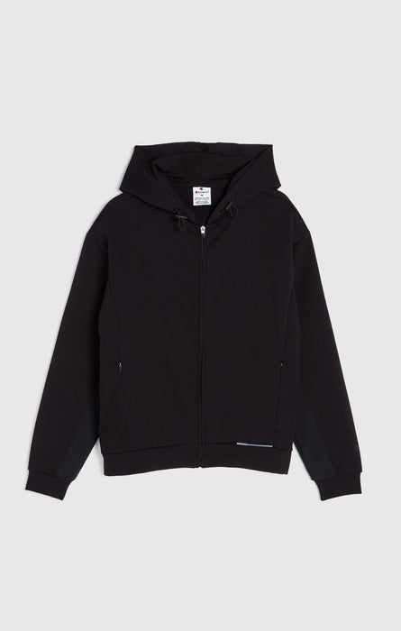 Women's Hooded Zip Sweatshirt in Stretch Nylon C-Tech