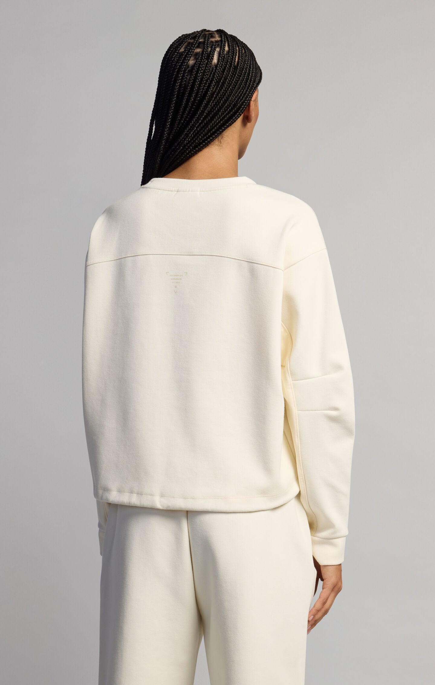 Damen-Sweatshirt aus Stretch-Interlock C-Tech