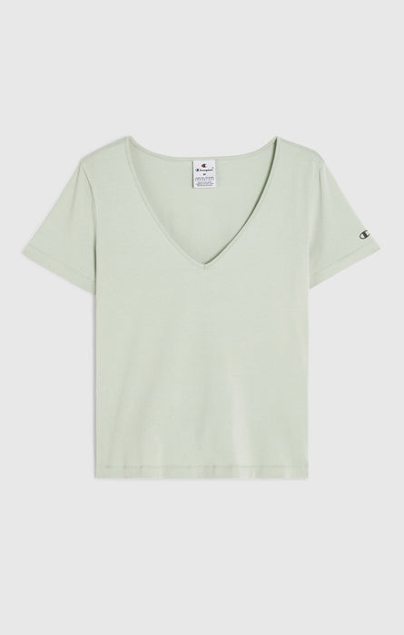 Women's Slim Fit V-Neck T-shirt in Lightweight Nylon C-Tech