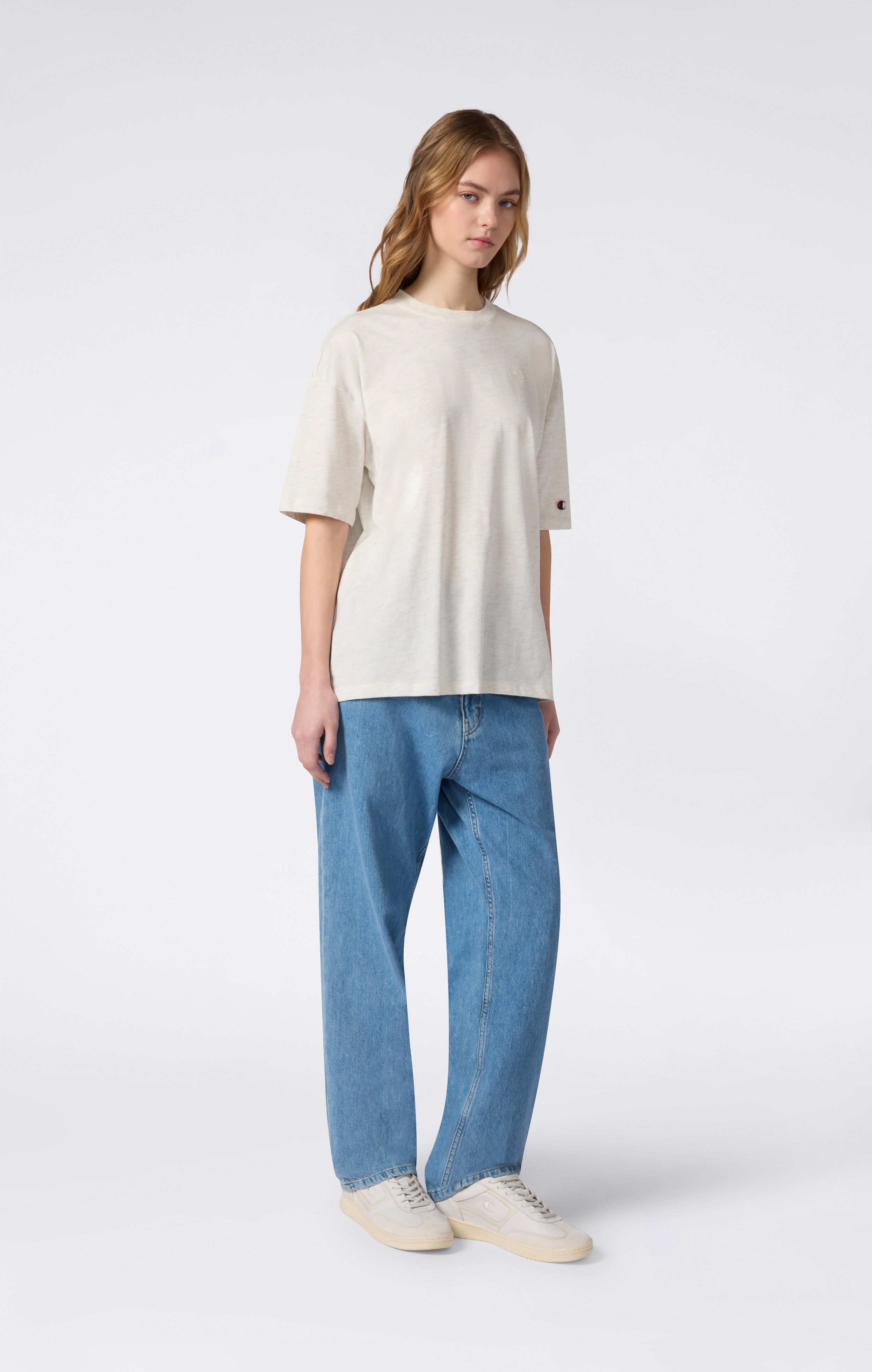 Camiseta Mujer Oversized Ligera de Manga Corta Icons