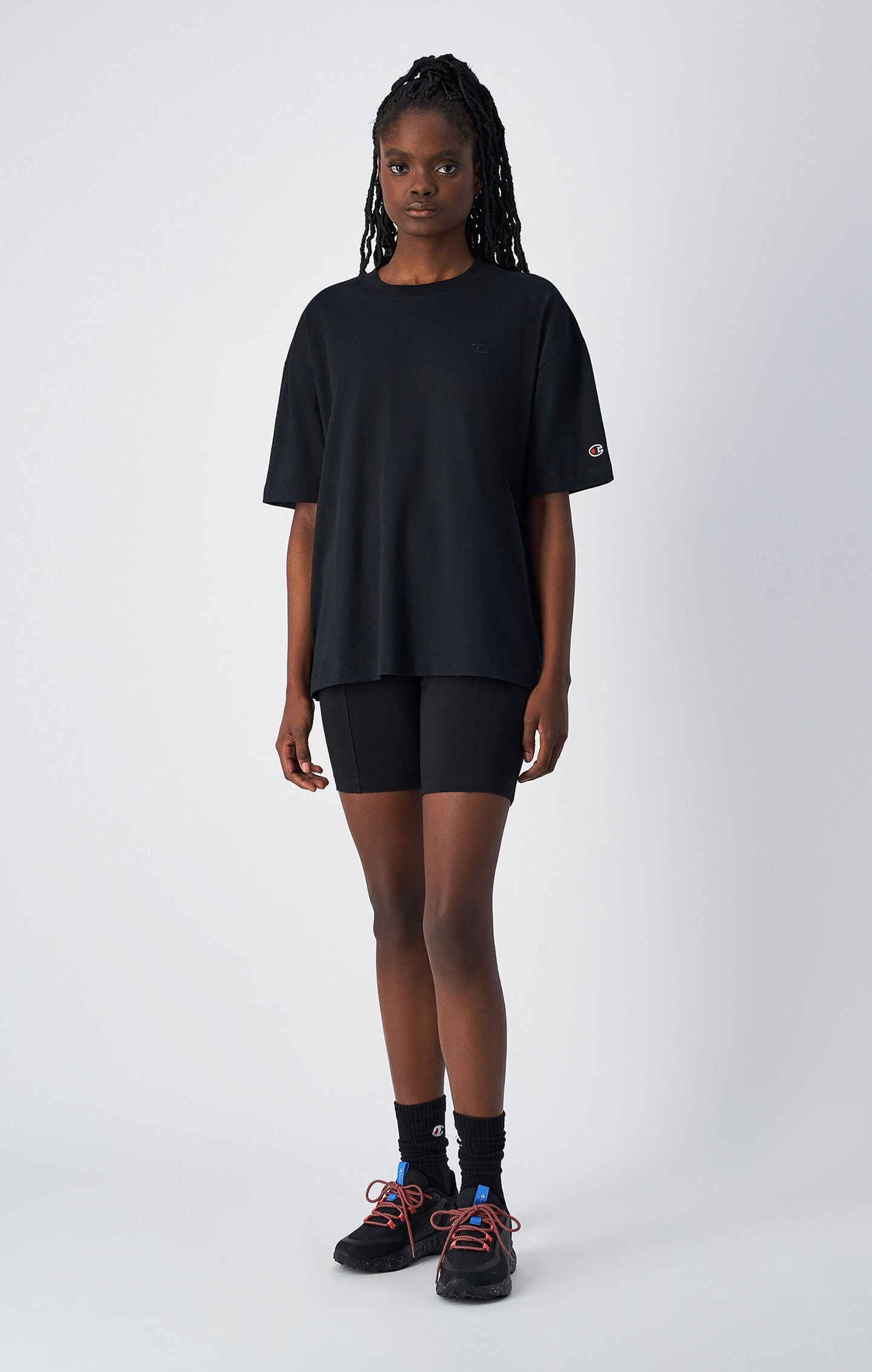 T-shirt Donna Oversized Leggera a Maniche Corte Icons