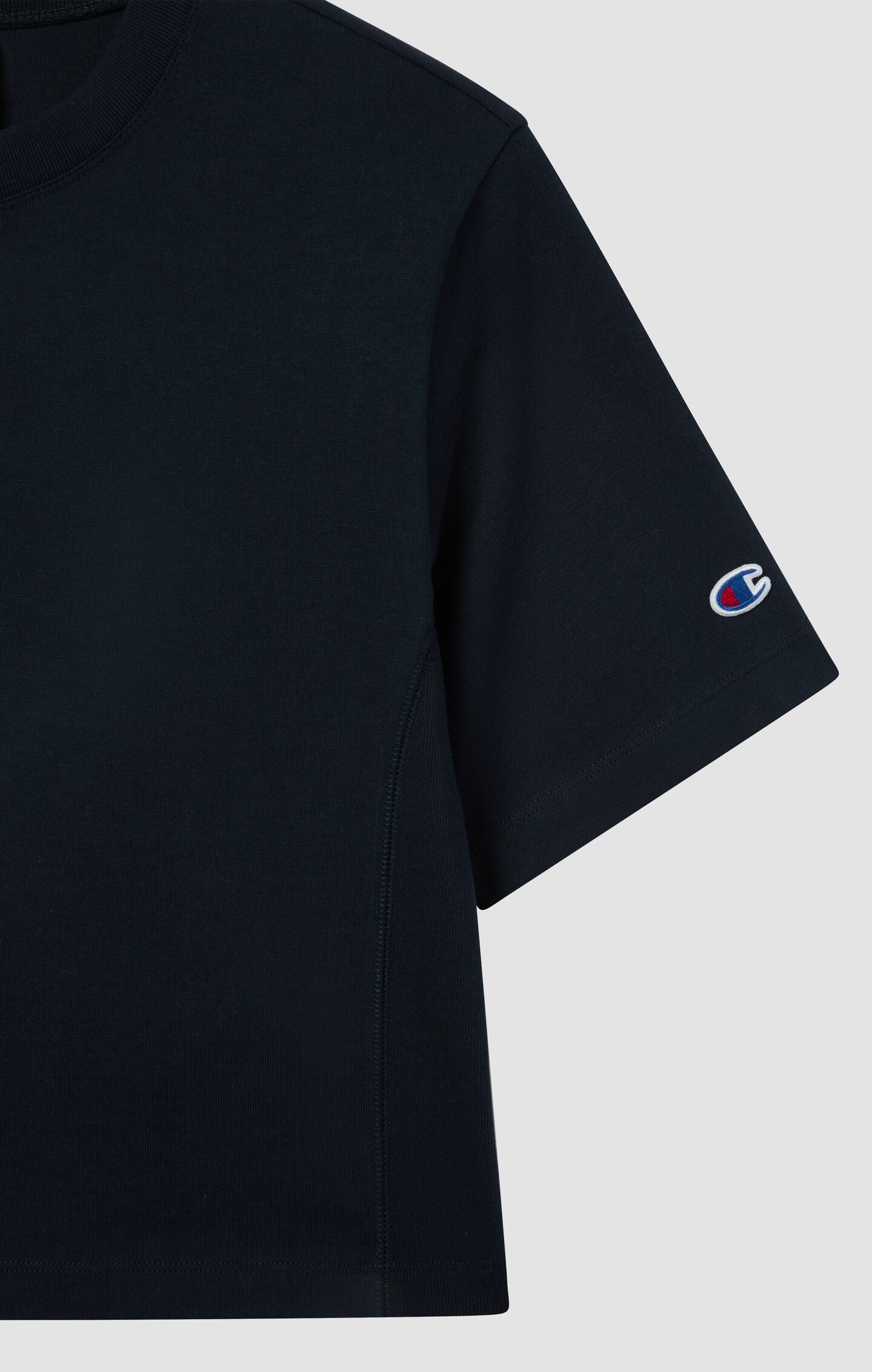 T-shirt Cropped Donna in Jersey di Cotone Pesante