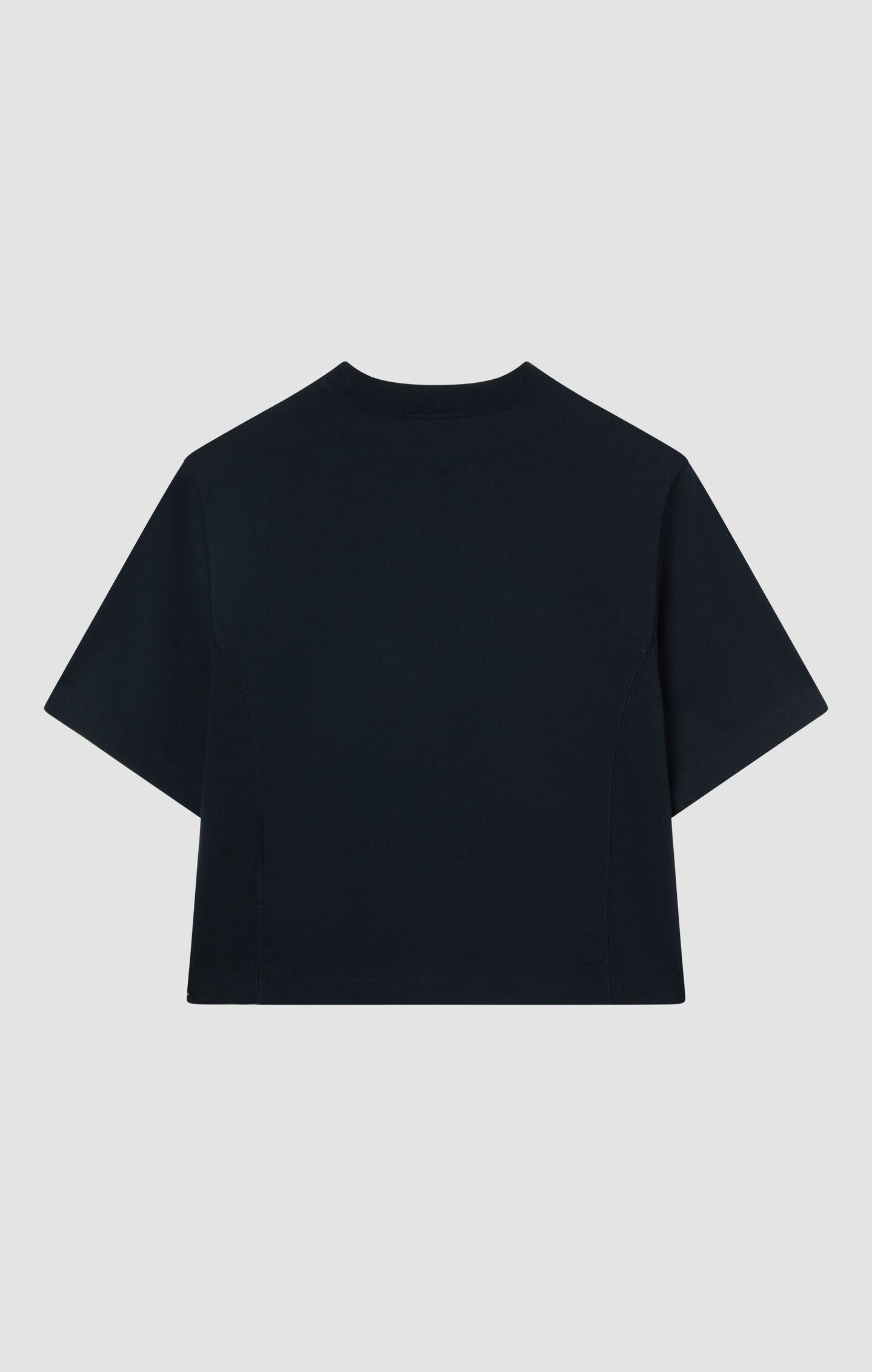 T-shirt Cropped Donna in Jersey di Cotone Pesante