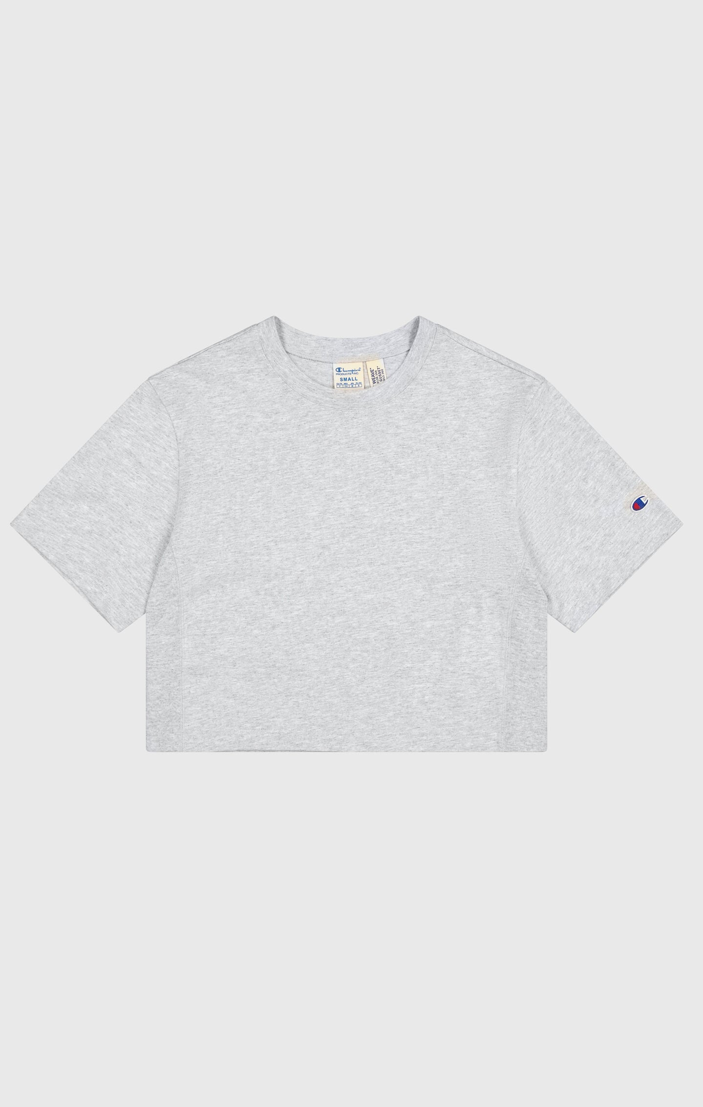 T-shirt Cropped Donna in Jersey di Cotone Pesante