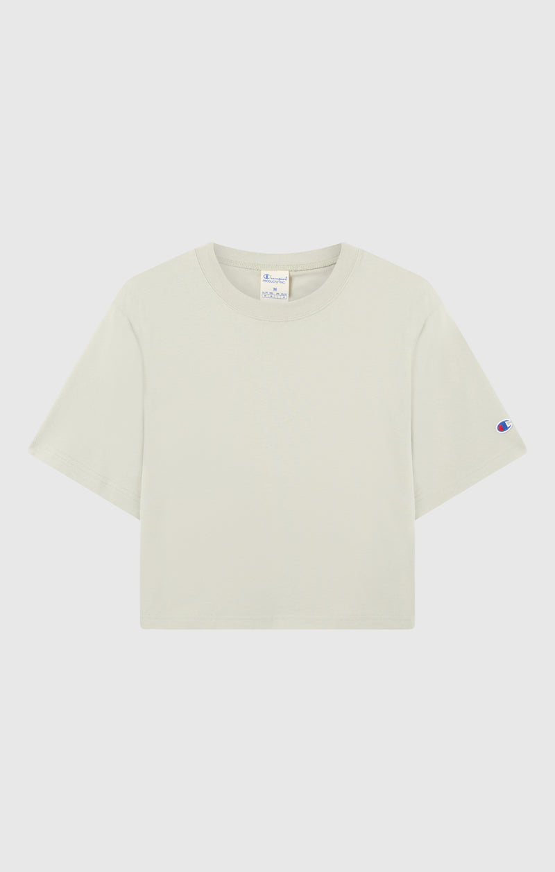 Cropped Women's T-Shirt in Heavy Cotton Jersey