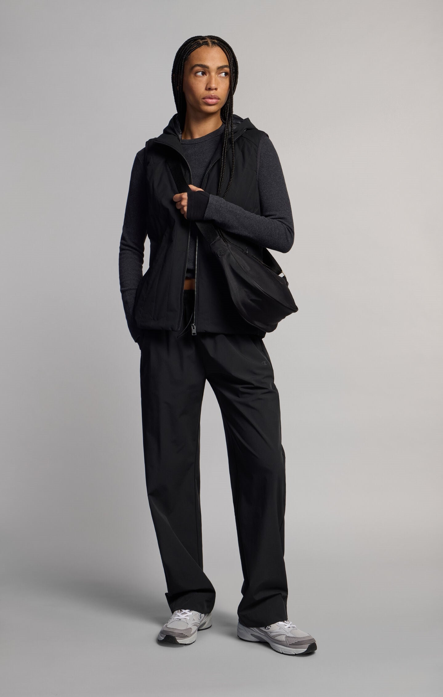 Smanicato Donna outdoor con cappuccio