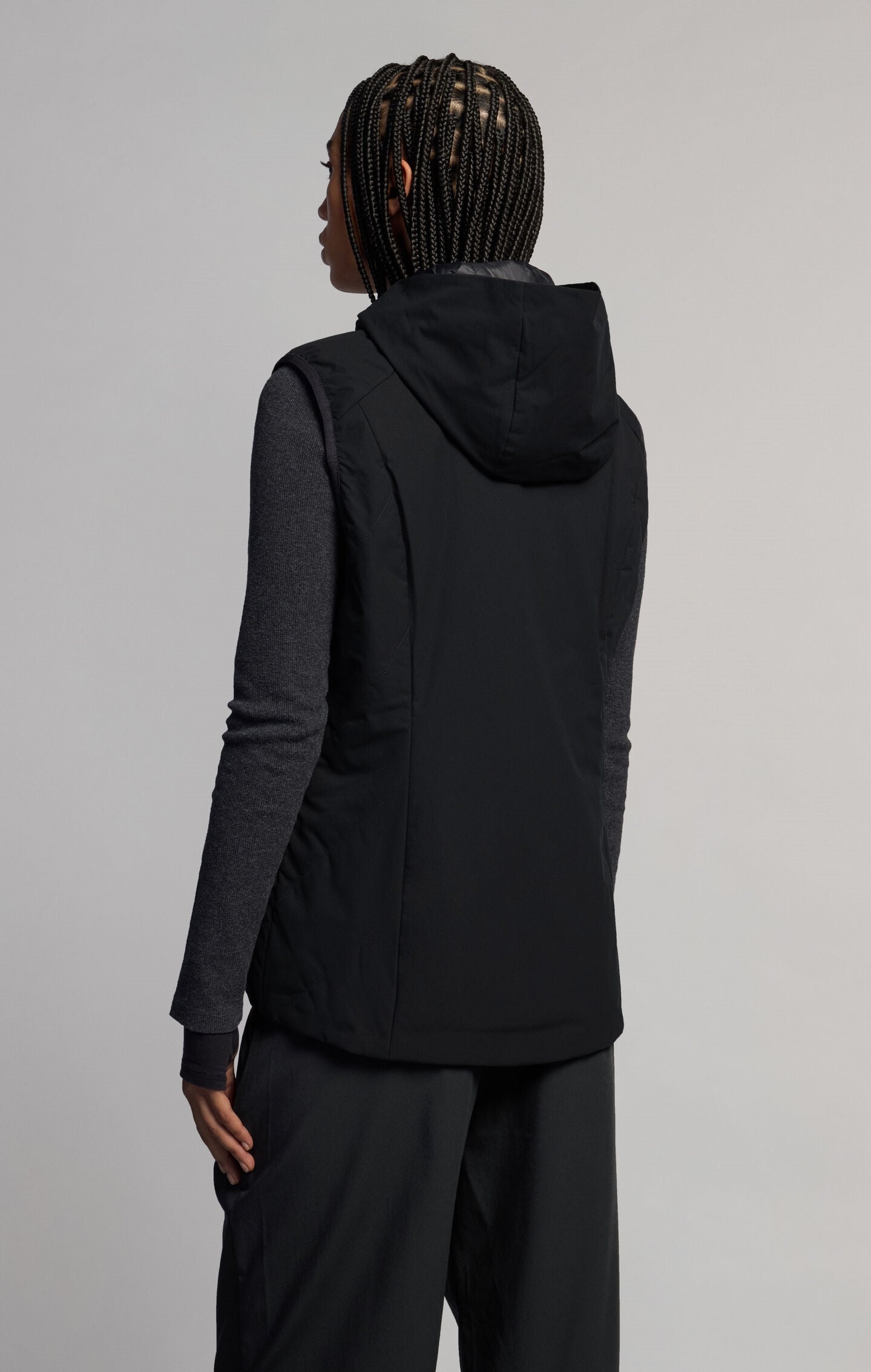 Smanicato Donna outdoor con cappuccio