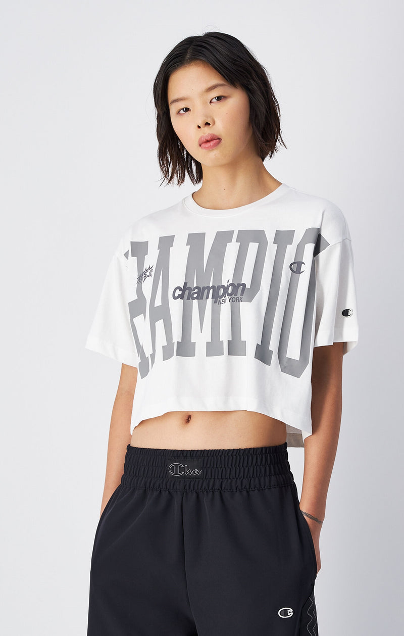T-shirt sportif raccourci - Femmes