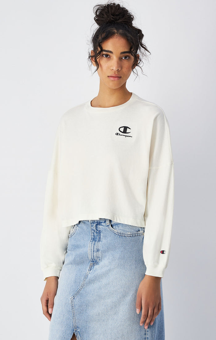 Maglia Donna a maniche lunghe stile lavato