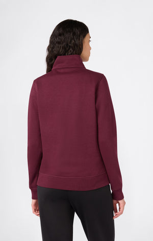 Sweat Demi-Zip À Intérieur Gratté Icons Pour Femme
