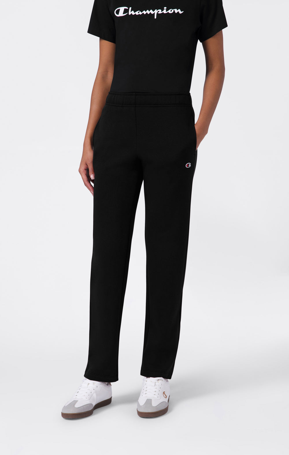 Joggers Con Fondo Dritto Interno Felpato Icons Da Donna