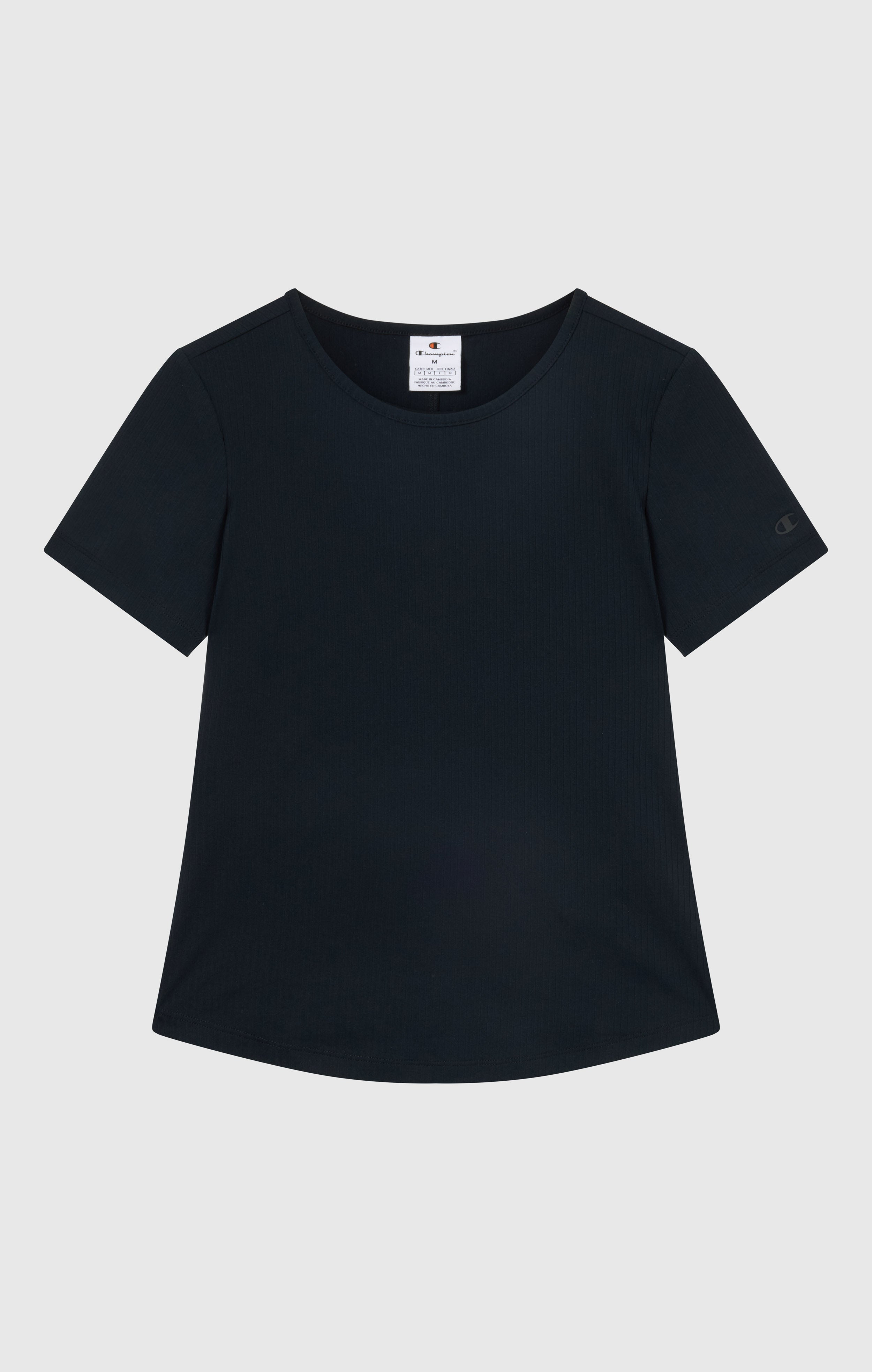 Women's Ribbed Slim Fit C-Tech T-Shirt