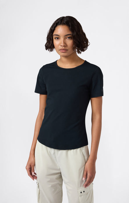 Women's Ribbed Slim Fit C-Tech T-Shirt
