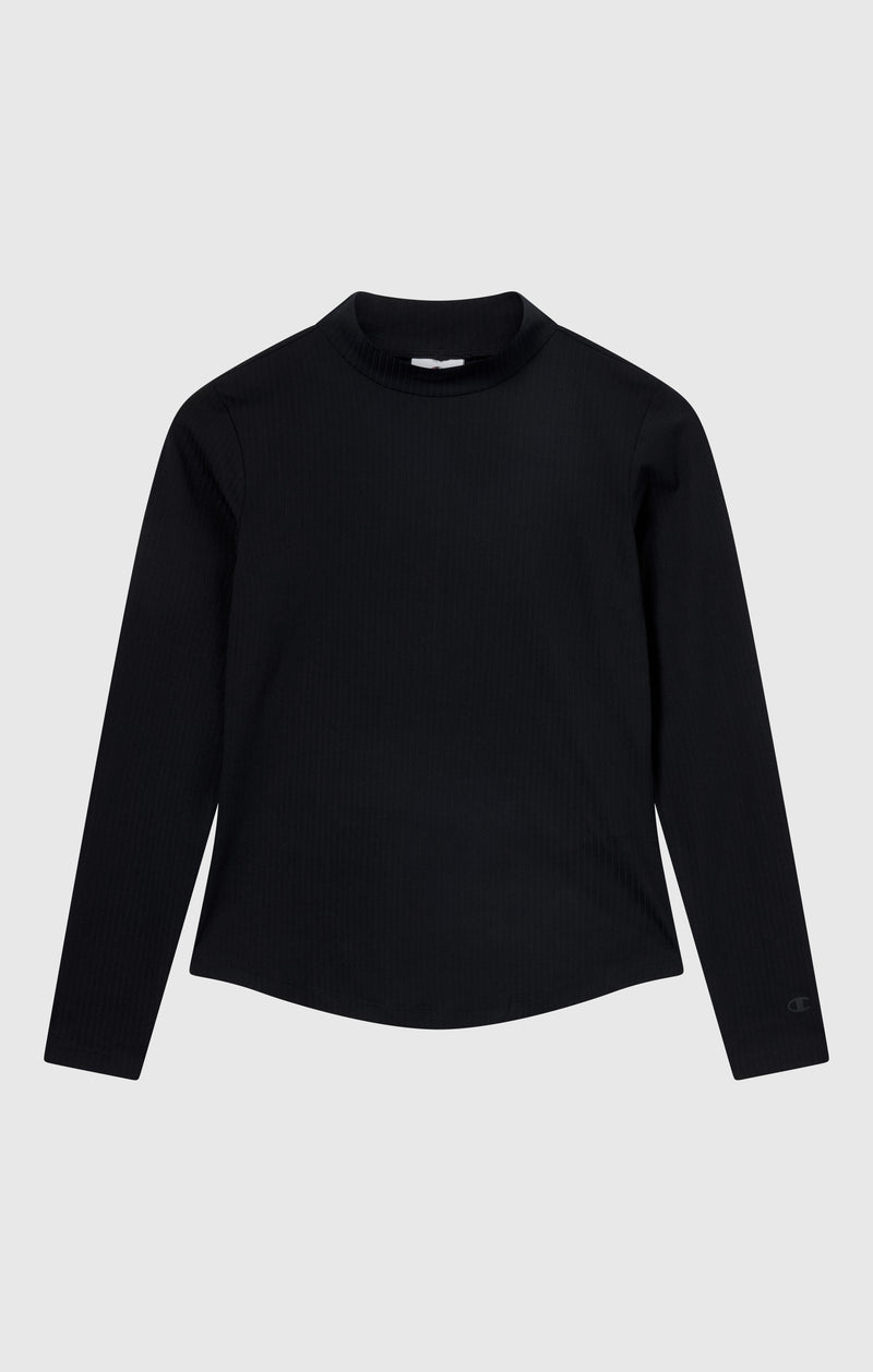 T-shirt a Maniche Lunghe da Donna a Costine Slim Fit C-Tech