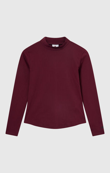 Women’s Long-Sleeve Ribbed Slim Fit C-Tech T-Shirt