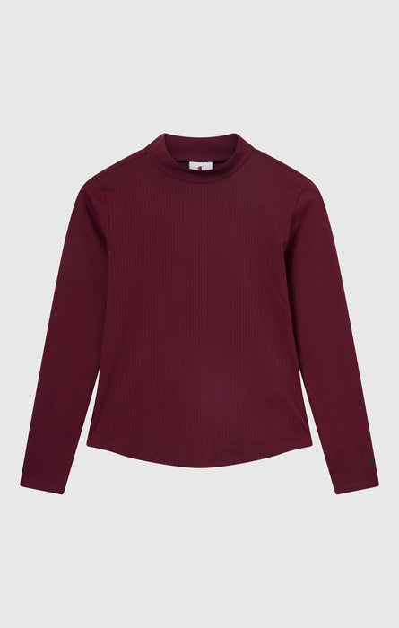 Women’s Long-Sleeve Ribbed Slim Fit C-Tech T-Shirt