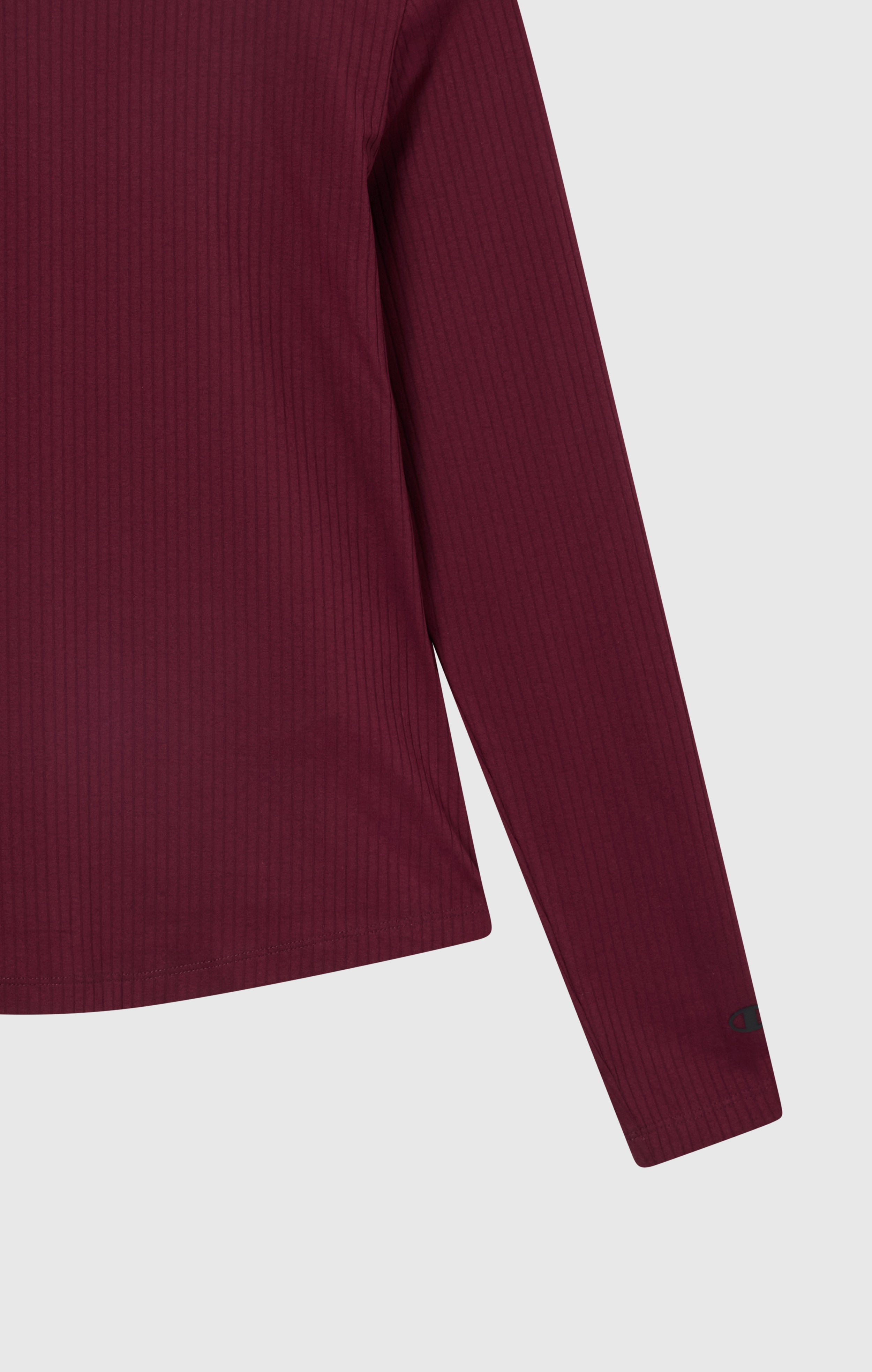 T-shirt a Maniche Lunghe da Donna a Costine Slim Fit C-Tech