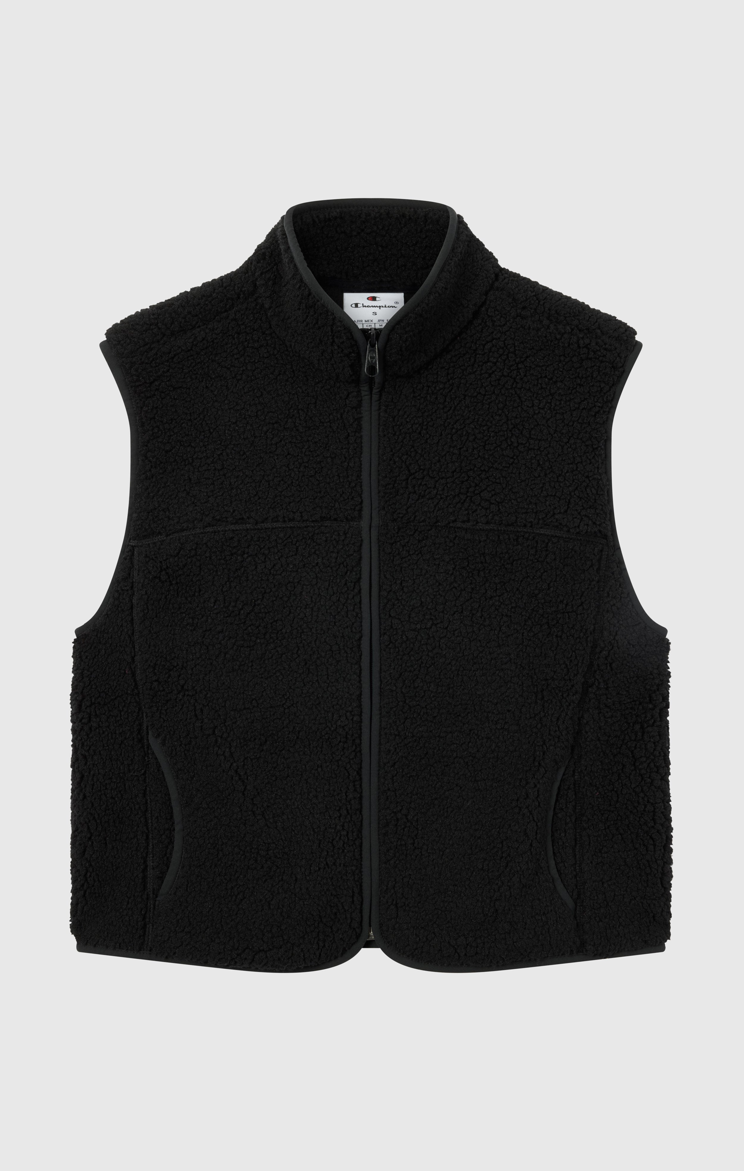 Women's Slim Fit Polar Teddy Vest Black polar | Champion United