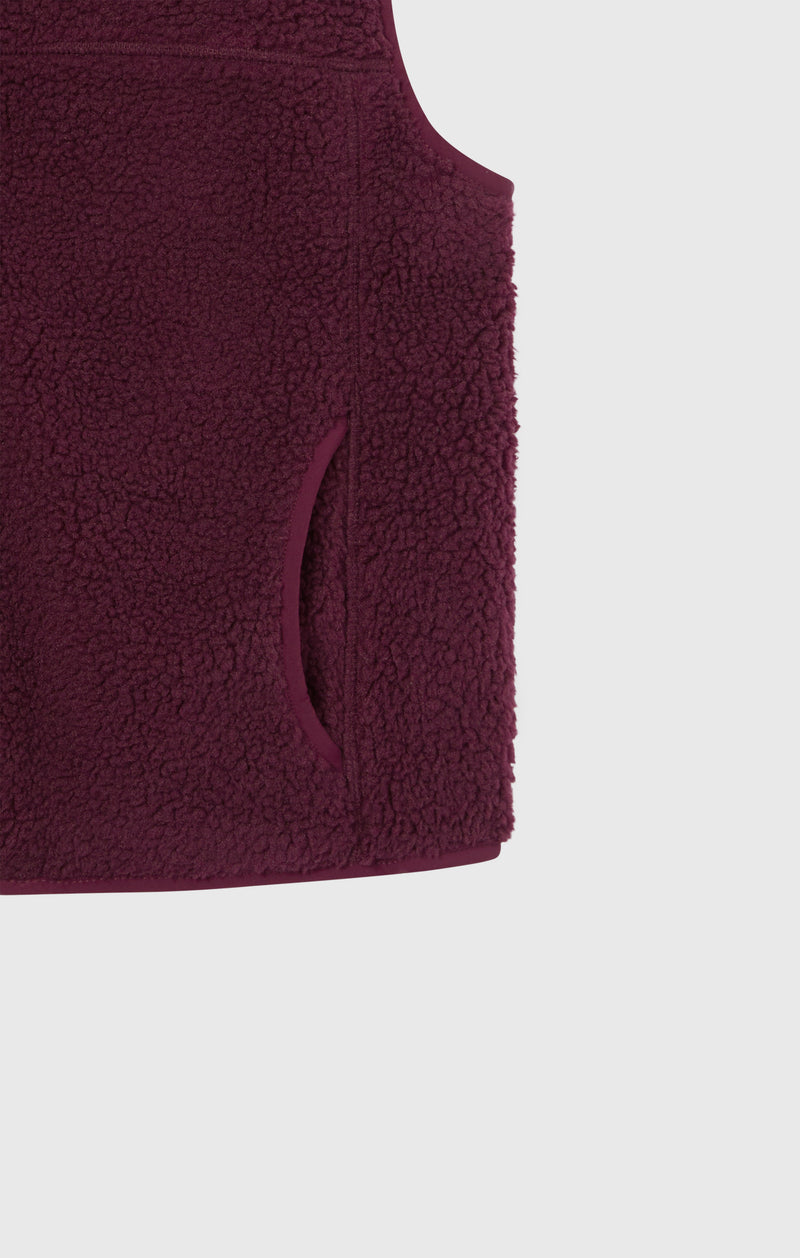 Damen-Slim-Fit-Polar-Teddy-Weste