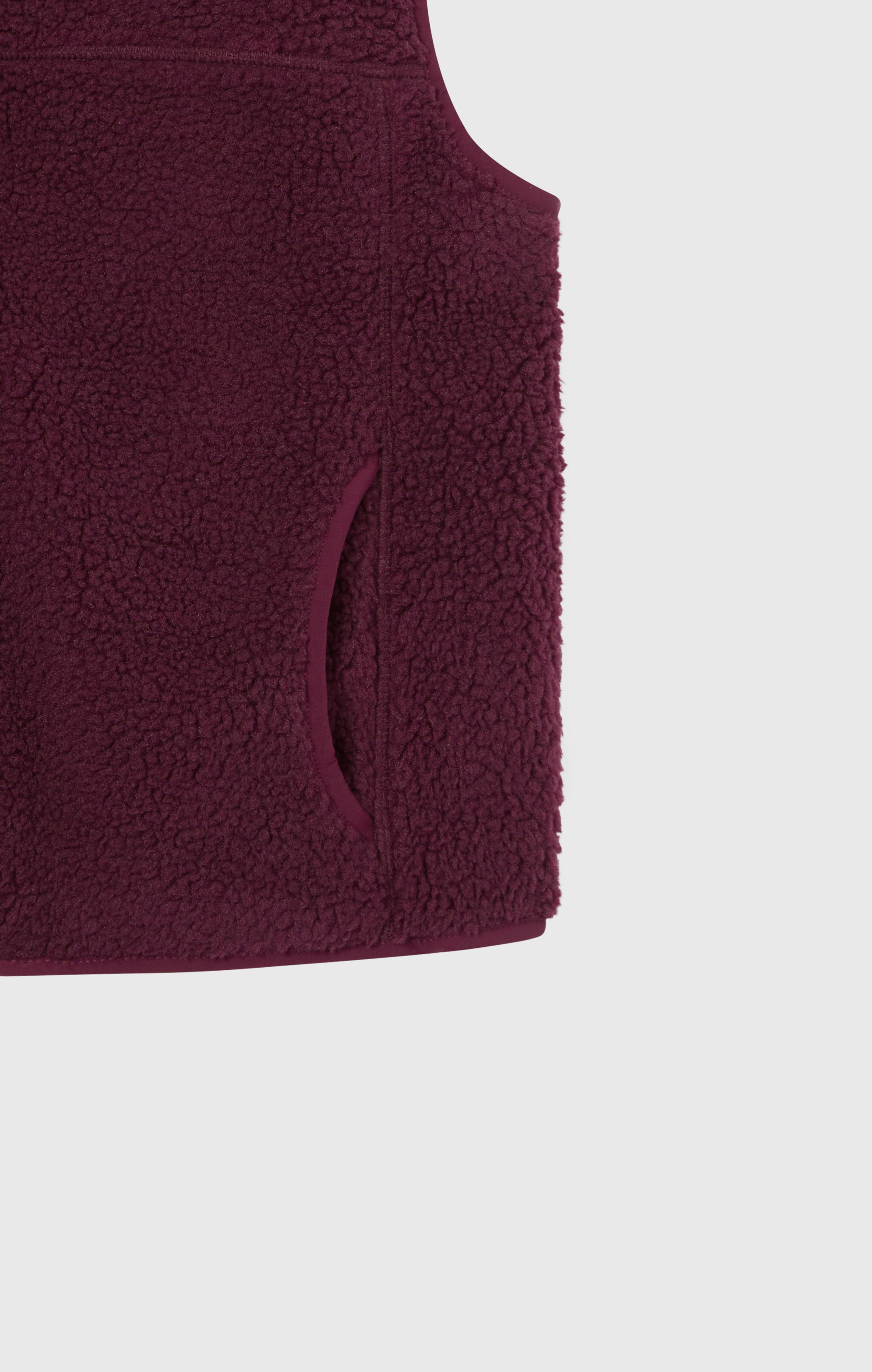 Gilet in Polar Teddy da Donna Slim Fit