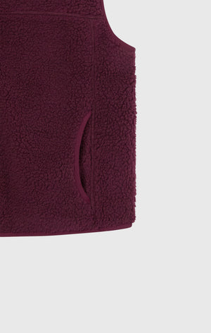 Damen-Slim-Fit-Polar-Teddy-Weste