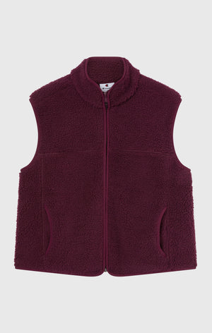 Damen-Slim-Fit-Polar-Teddy-Weste
