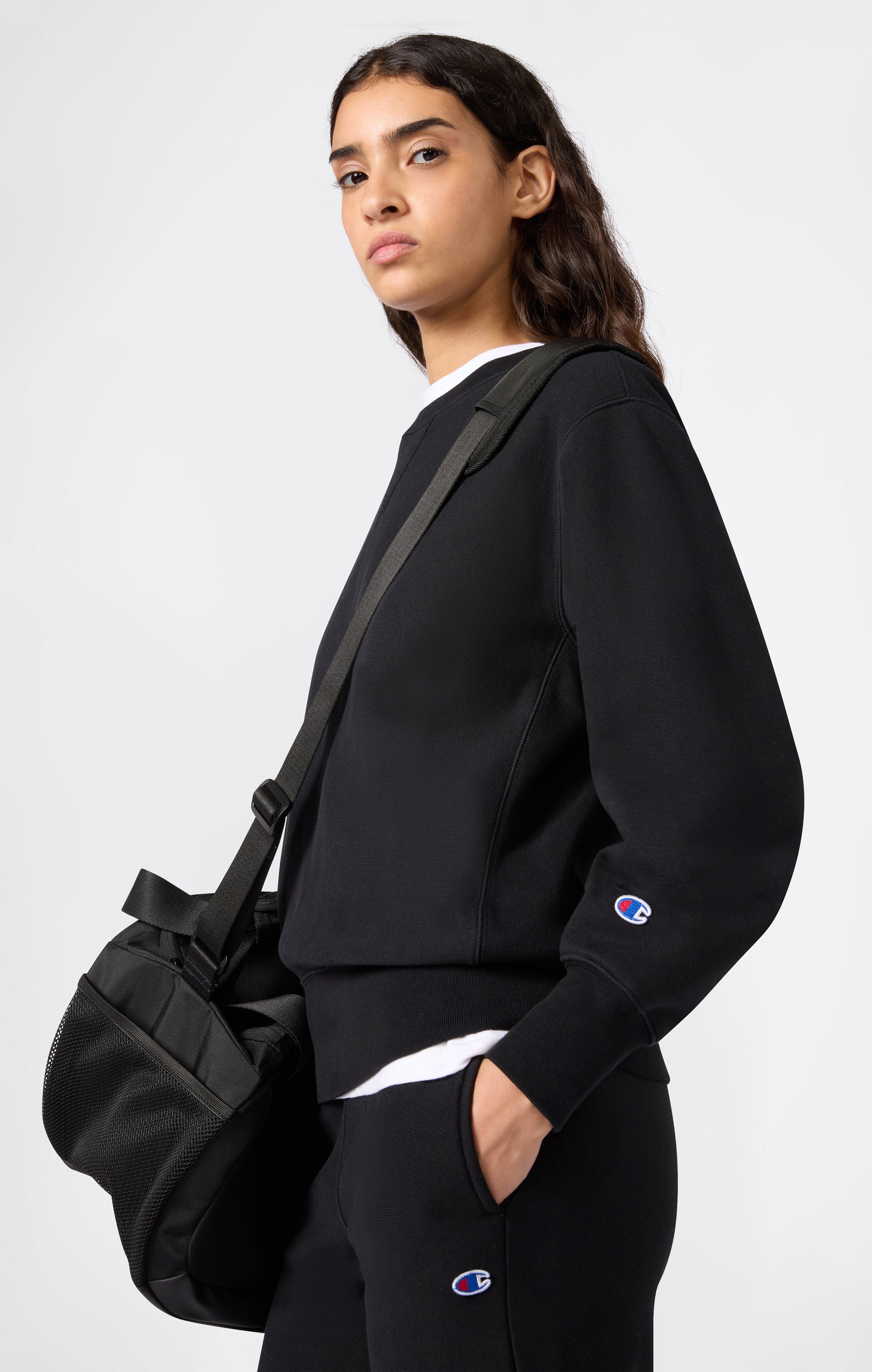 Felpa Pesante con Interno Felpato da Donna Reverse Weave